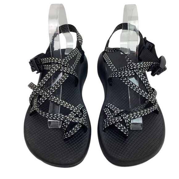Chaco Z Cloud X2 Strappy Womens 9 Black & White Performance Sandals - Picture 2 of 11